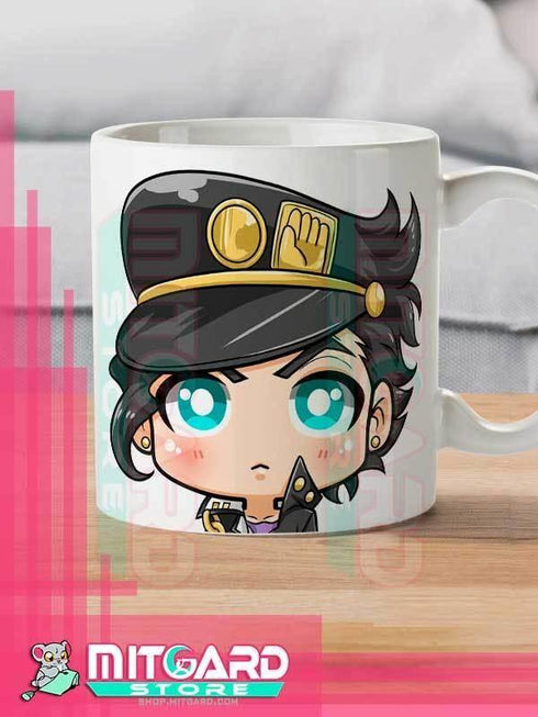 JOJO’S BIZARRE ADVENTURE - Jotaro-V1 - Anime white mug 11 onz - 1